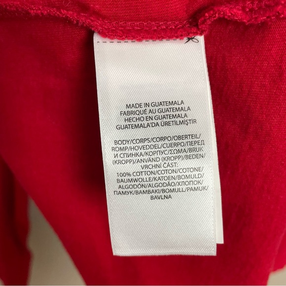 Polo Ralph Lauren Bear Christmas Tree Tux Boy XL 18-20 Red Long Sleeve Graphic - Picture 11 of 13